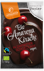 Bio Amarena Kirsche in Zartbitter-Schokolade