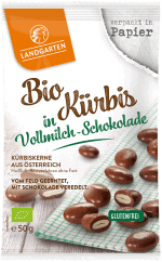 Bio Kürbis in Vollmilch-Schokolade