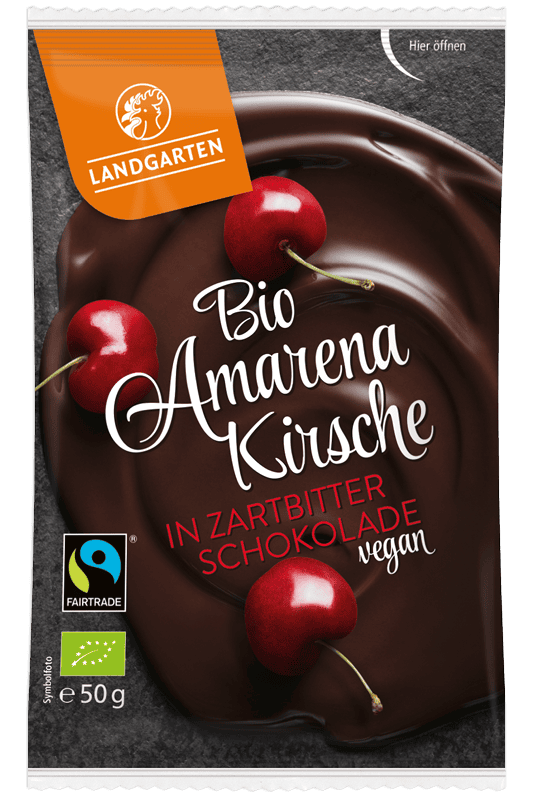 Bio Amarenakirsche in Zartbitter-Schokolade