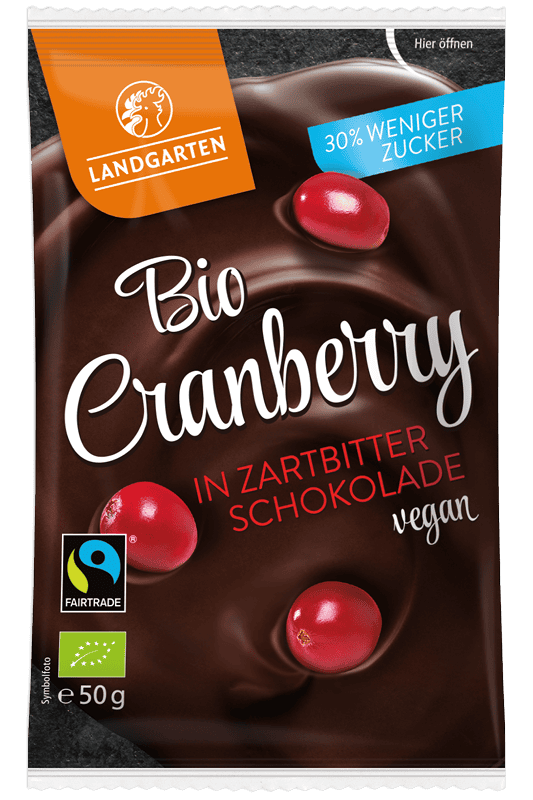 Bio Cranberry in Zartbitter-Schokolade